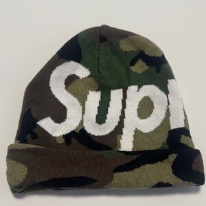 Supreme Camouflage Beanie Cashmere Blend Winter Trendy Camo Grunge OS